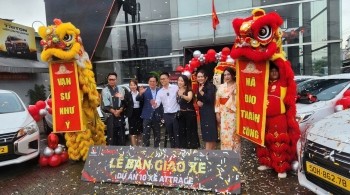 Mitsubishi ISAMCO Bình Triệu bàn giao 10 xe Mitsubishi Attrage MT cho Công ty TNHH Chứng Từ Việt